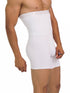Men's AQ White Men High Quality Slimming Underwear Tummy Leg  Complete Control High Waist Shaper Short Trunk